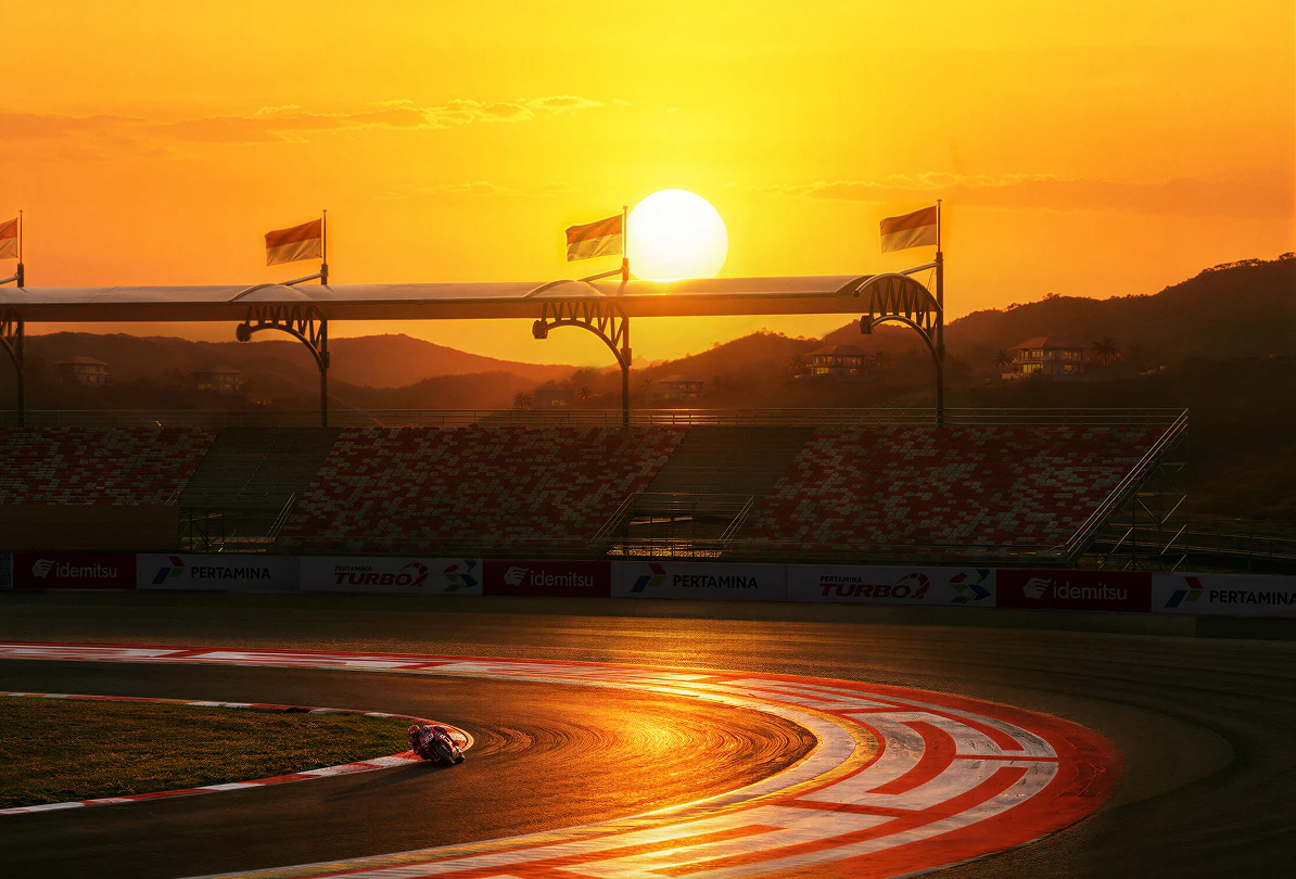 Mandalika circuit at sunset